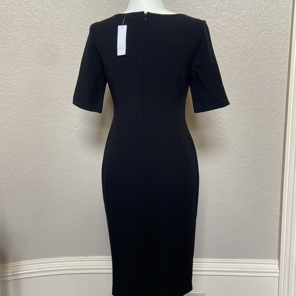 Sale! Gorgeous Black Silhouette Dress, size 4, White House Black Market. - Picture 3 of 14